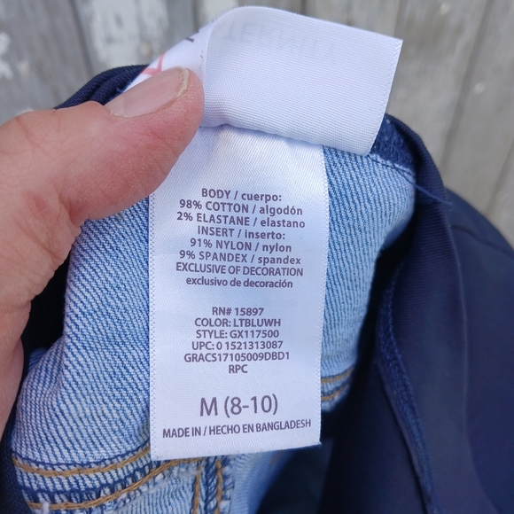 Great Expectations Womens Sz M 8-10 Maternity Belly Panel Lightwash Skinny Jeans - Picture 5 of 5